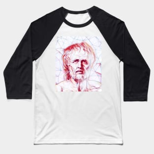 Lucius Annaeus Seneca Portrait | Lucius Annaeus Seneca Artwork | Line Art Baseball T-Shirt